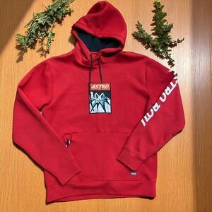 Lot 29 x Astro Boy Pullover Tokyo Originals Embroidered Red Hoodie Mens Size L
